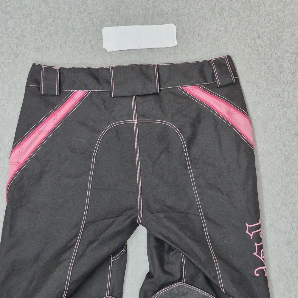 Fox Racing Women Pants 9/10 Black Leather Polyester Switch Motocross Dirt Bike